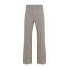 Jil Sander Roof Shadow Grey Virgin Wool Pants In Grey