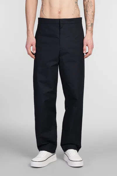 Jil Sander Pants In Blue Cotton