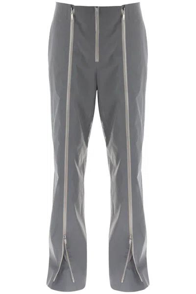 Jil Sander Pants In Reflective Fabric In Grey
