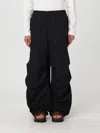 Jil Sander Baggy Fit Cotton Pants With Drawstringed Ankles In Black