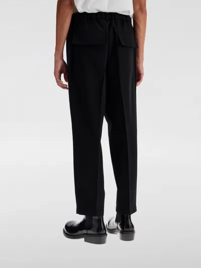 Jil Sander Black Wool Pant In Schwarz