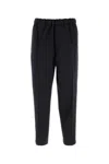 Jil Sander Elastic-waist Wool Trousers In Multi