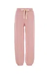 Jil Sander Cotton Joggers With Elastic Waistband And Cuffs In Pink