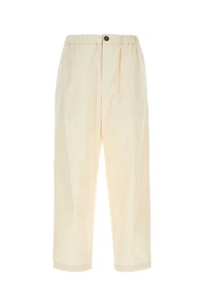 Jil Sander Trousers In White