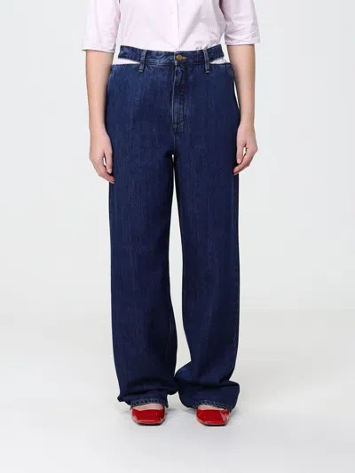 Jil Sander Pants Woman Color Denim In Blue