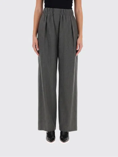 Jil Sander Pants Woman In Gray