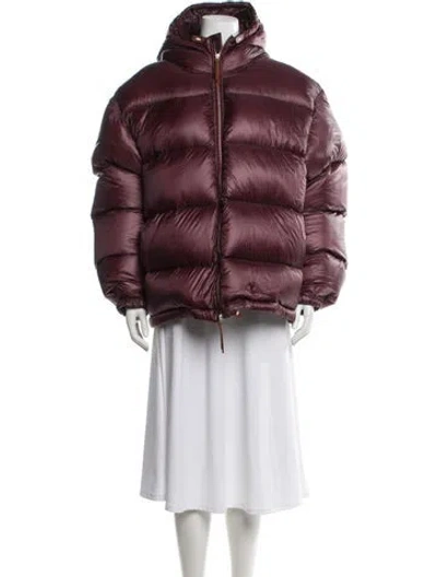 Pre-owned Jil Sander Parka In Burgundy