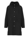 JIL SANDER JIL SANDER COATS BLACK