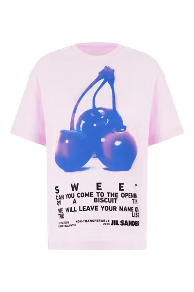 Jil Sander Pastel Green Cotton Oversize T-shirt In 694