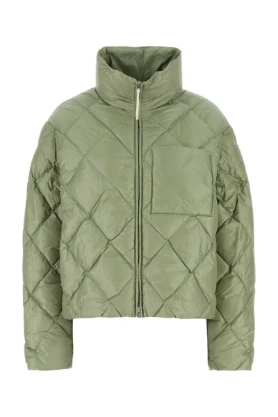 Jil Sander Pastel Green Nylon Down Jacket