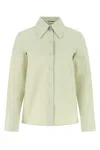 Jil Sander Pastel Green Poplin Shirt In Green