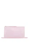 Jil Sander Pastel Pink Leather Medium Clutch