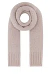 Jil Sander Soft Mohair Blend Scarf With Knit Texture In Pink