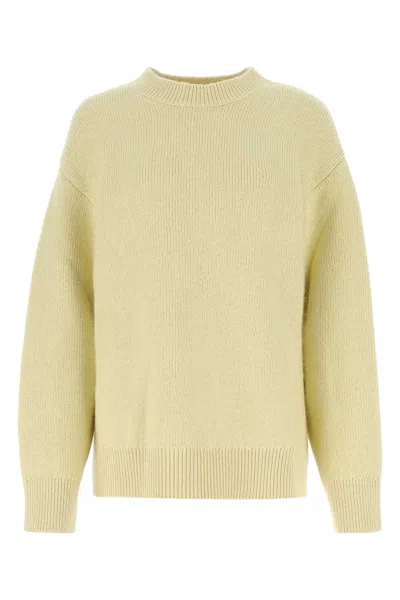 Jil Sander Pastel Yellow Cashmere Blend Sweater