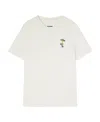 Jil Sander Mushroom Embroidered Crew Neck Short Sleeve In White