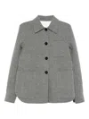 Jil Sander Patch-pocket Button-front Jacket In Gray