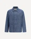 Jil Sander Structured Minimalist Jacket With Classic Collar In Blue
