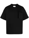 Jil Sander Patch-pocket Cotton T-shirt In Schwarz