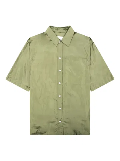Jil Sander Patch-pocket Shirt In Green