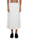 Jil Sander Women's Cotton Skirt In White