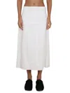 Jil Sander Women's Cotton Skirt In White