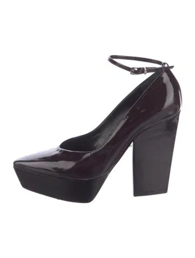 Pre-owned Jil Sander Patent Leather Pumps In Black