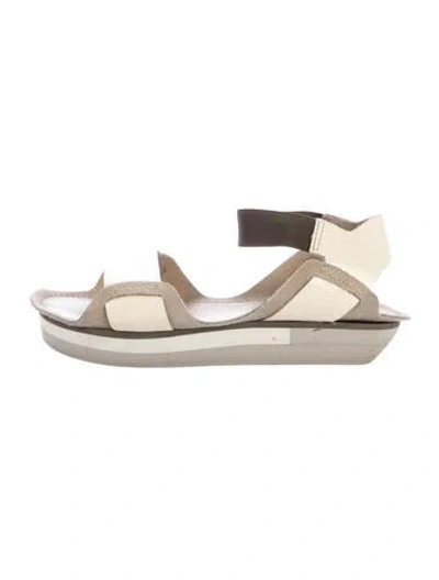Pre-owned Jil Sander Patent Leather Sandals In Multi