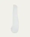 Jil Sander Patent Leather Shoulder Gloves In Porcelain