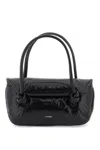 Jil Sander Women's Patent Leather Small Shoulder Bag In Nero