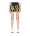 Jil Sander Pattern Printed Cotton Shorts In Nude