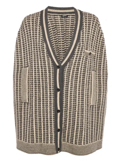 Pre-owned Jil Sander Patterned Knit Cardigan In Neutral