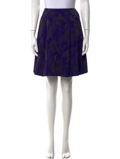 Pre-owned Jil Sander Patterned Mini Skirt W/ Tags In Purple