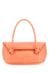 Jil Sander Peach Leather Small Knot Handle Handbag