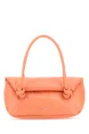 Jil Sander Peach Pink Leather Small Knot Handle Handbag