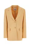 Jil Sander Peach Viscose Blend Oversize Blazer