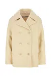 Jil Sander Women's Cream Wool Coat