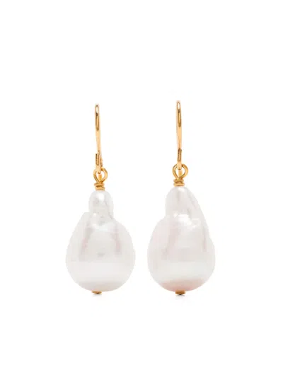 Pre-owned Jil Sander Pearl-detail Earrings