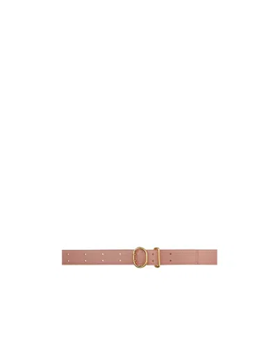 Jil Sander Perforated Belt In Pink