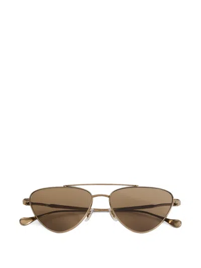 Jil Sander Pilot-frame Sunglasses In Gold