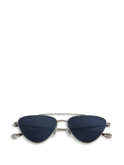 Jil Sander Pilot-frame Sunglasses In Silver