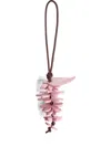 Jil Sander Pine Cone Looped-strap Charm In Pink