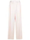 Jil Sander Acetate Blend Trousers Wide Leg Back Pockets In Pink