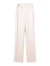 Jil Sander Acetate Blend Trousers Wide Leg Back Pockets In Multi