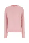 Jil Sander Oversize Crew Neck Alpaca Blend Sweater In Pink