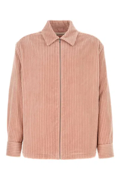 JIL SANDER PINK CORDUROY SHIRT