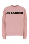 Jil Sander Pink Cotton Sweatshirt In Pink