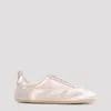 Jil Sander Etage Satin And Suede Low-top Sneakers In Neutral