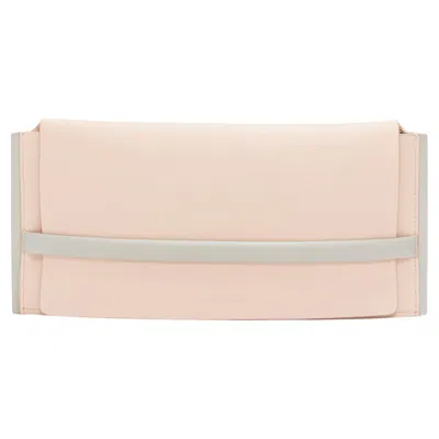 Pre-owned Jil Sander Pink Grey Smooth Leather Loop Through Envelope Long Clutch Bag
