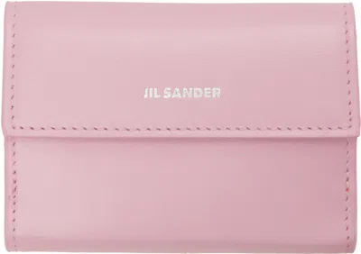 Jil Sander Pink Leather Baby Wallet