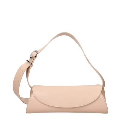 Jil Sander Cylindrical Leather Cross Body Bag In Animal Print